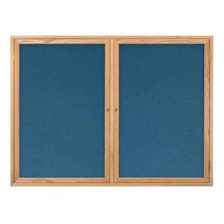United Visual Products Open Faced Traditional Corkboard, 60x36" UV643A-BLACK-FORBO